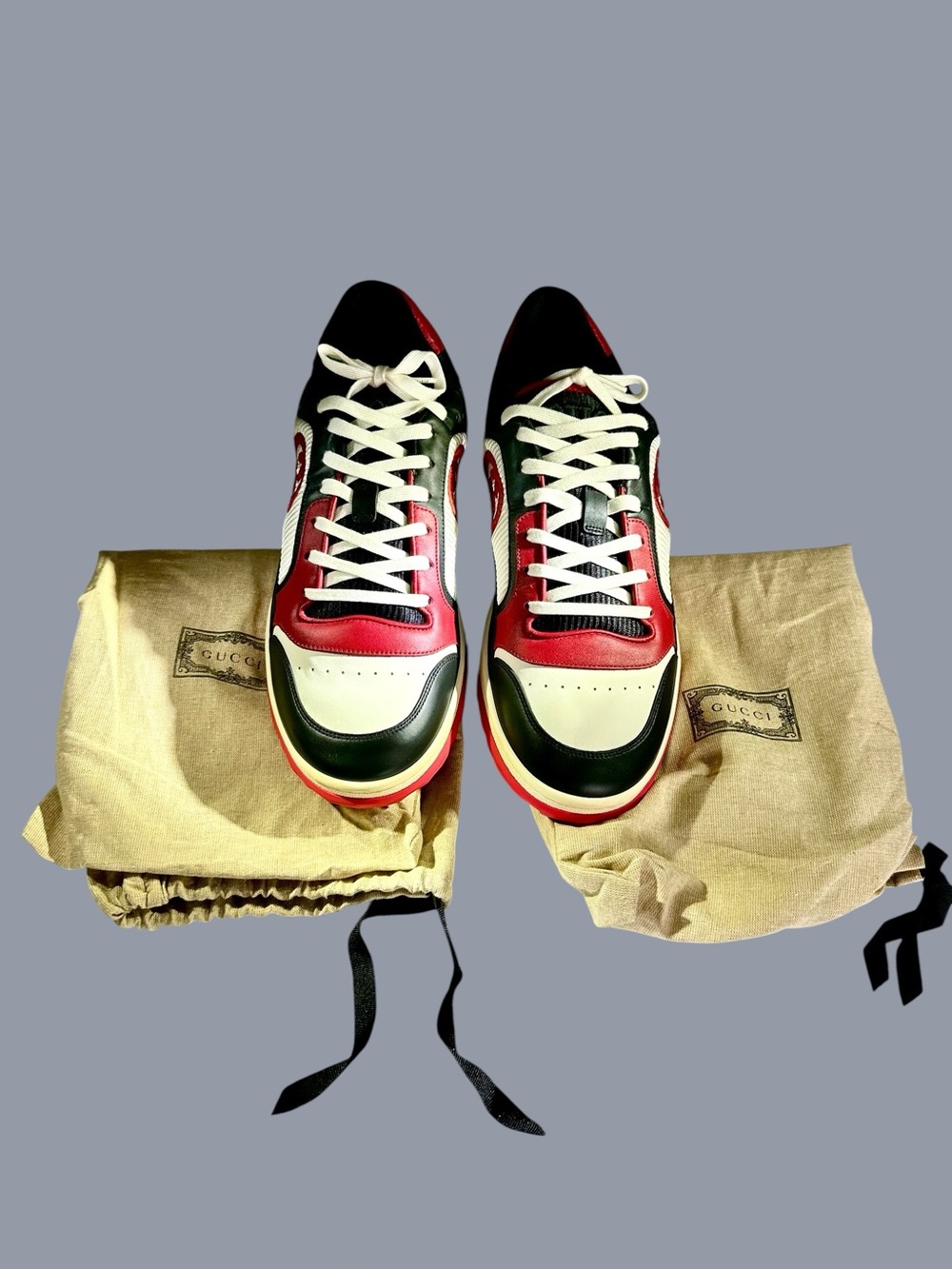 NWOT Gucci MAC80 Men's Low-Top Leather Sneakers - Picture 11 of 14